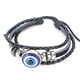 thumbnail image 2 of Joyería Pulseras De Ojo Malvado Azul Estilo Turco Longitud Ajustable Joyería De Cuero Tejida A Mano Para Hombres, 2 of 7