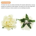 thumbnail image 4 of 1 Pcs Rose Flower Hair Clips 4 Inch Flower Hair Pins for Women Hair Accessories Milk White, 4 of 5