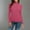 Hot Pink, variant on Ernkv Women's Top Solid Color Knitting Slim Fit Comfy Casual Plus Size T-Shirts For Girlfriend Wife Daughter Pullover Blouse Dressy Loose High Neck Long Sleeve Blue XXL