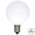 thumbnail image 2 of 25PK - Vickerman Pure White Ceramic G40 LED Replacement Bulb, 2 of 2