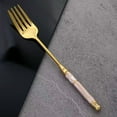 thumbnail image 3 of 3 Pieces Silverware Cutlery Set, Stainless Steel Utensil Forks Spoons Knives Set, Gold Dinner Sets Modern Flatware Eating Utensils Set for Dinner，Pink3, 3 of 17