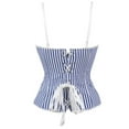 thumbnail image 6 of Camisole Tops for Women Striped Shoulder Strap Chest Support Strapless Corset Shapewear Top, 6 of 7