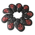 thumbnail image 3 of 9 Pieces Golf Iron Headcover Skull Putter Protector for Red, 3 of 6