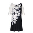 thumbnail image 6 of DTBPRQ Short/Long Sleeve Women's Cold Shoulder Dress with Pockets Casual Swing T-Shirt Dresses, 6 of 6