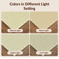 thumbnail image 7 of Design&I 8'x10' Washable Area Rug Snag-Free Sage Farmhouse Cream Motif Symmetrical Border Bathroom Waffle for Dining Room, Large Office, Lounge, 7 of 7