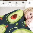 thumbnail image 3 of ARISTURING Avocado Pattern Flannel Blanket Super Soft Blanket for All Seasons 60x80in, 3 of 6