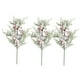 thumbnail image 1 of Wosthever 3 pack/lote flores artificiales de Navidad experimentan la belleza de púas de cedro flocadas artificiales realistas bayas de copo de nieve 3 palos, 1 of 6