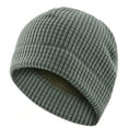 thumbnail image 2 of GSPCLAM Mens Hats Winter Fleece Thick Windproof Outdoor Activity Beanie Hats Solid Color Waffle Textured Beanie Gray, 2 of 5