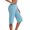 🔥 Blue_New, variant on Yoga Pants Women Solid Color Pocket Casual Six Quarter Length Stretch Pull On Comfortable Workout Lounge Pants Versatile Fitness And Everyday Wear