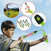 Rocket Launcher Toys, 6 Rockets and Air Rocket Launcher Outdoor Rocket STEM Gift for Boys and Girls