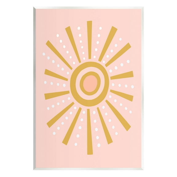 Stupell Industries Whimsical Sun Rays Pattern Graphic Art Unframed Art Print Wall Art, Design by Nina Seven