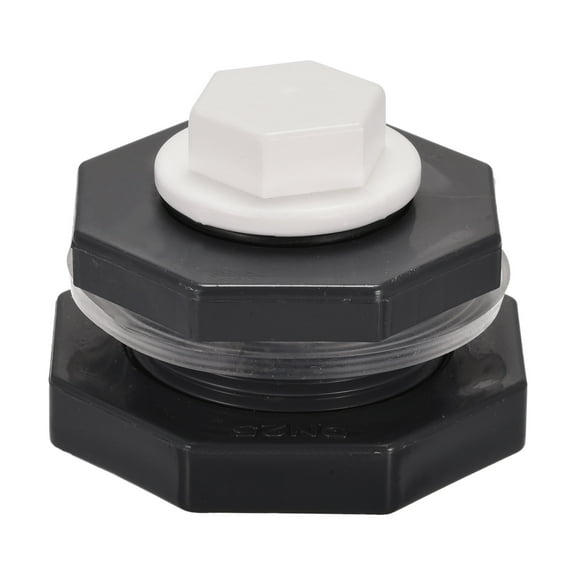 Uxcell G1 Thread Bulkhead Tank Adapter with White PPR Plug Fitting 1 Set