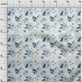 thumbnail image 2 of oneOone Cotton Poplin Baby Blue Fabric Florals Fabric For Sewing Printed Craft Fabric By The Yard 42 Inch Wide-0FW, 2 of 4