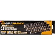 GearWrench 84784 - مجموعة مأخذ توصيل الترباس 28 قطعة