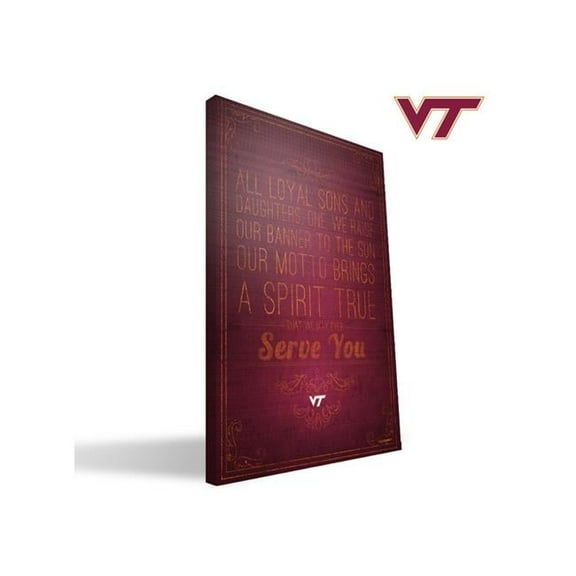 Virginia Tech Song 24x36 Canvas