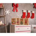 thumbnail image 5 of sacs Cadeaux De Nol,12 Pice Sac Cadeau Noel En Papier Kraft Pochette Cadeau Noel Reutilizable Sac Papier Cadeau Noel Avec Poigne Pochettes De Nol, 5 of 5