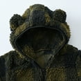 thumbnail image 4 of URMAGIC URMAGIC 1-6T Baby Boy Girl Plaid Zip Up Ultra Soft Sherpa Fleece Hooded Sweatshirt Coat, 4 of 9