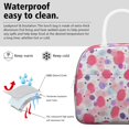 thumbnail image 3 of Insulated Lunch Bag for Women, Floral Print Oxford Fabric Lunch Box, Leakproof Thermal Cooler Tote for Work, School & Picnic, Leopard Animal Print, 3 of 5