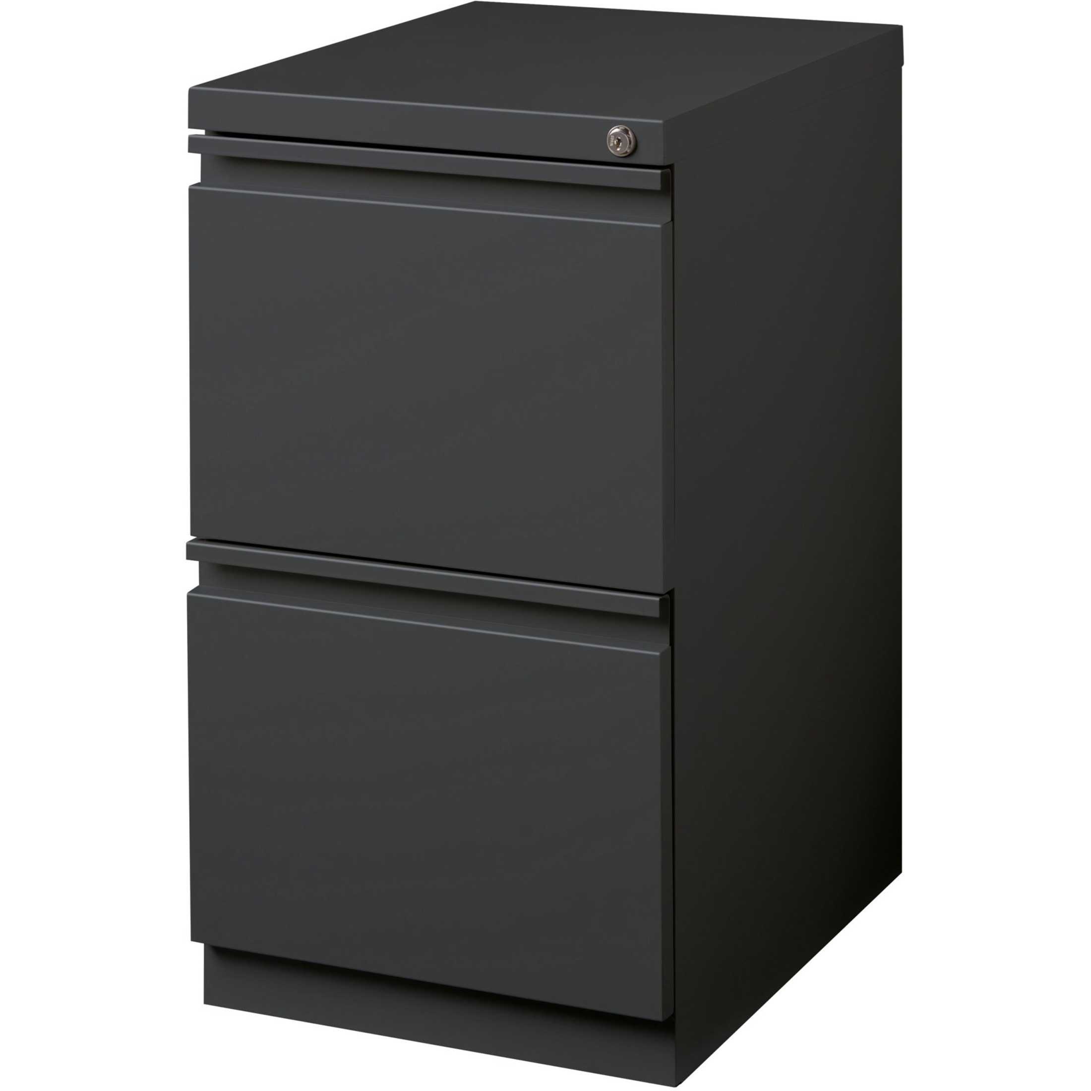 Lorell® 19-7/8"D Vertical 2-Drawer Mobile Pedestal File Cabinet, Charcoal - image 5 of 8