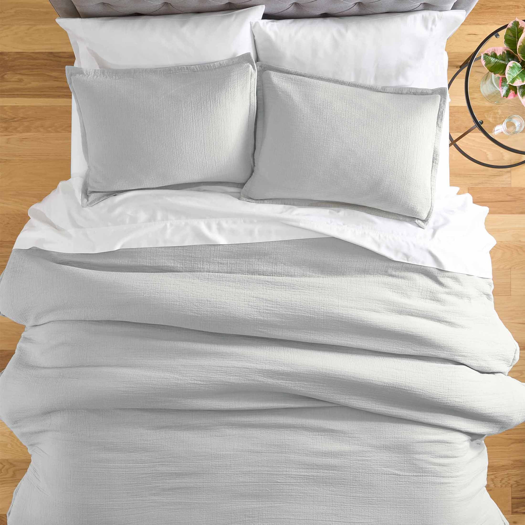 Better Homes & Gardens 3-Piece Soft Silver Gauze Comforter Set, Adult King