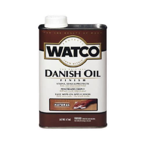 RustOleum 242219 Watco Pint Natural Danish Oil Wood Finish Walmart