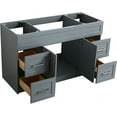 thumbnail image 5 of Ariel F055s-Bc Hamlet 54" Single Free Standing Vanity Cabinet Only - Grey, 5 of 7