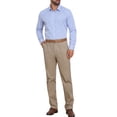 thumbnail image 2 of CAMISAS DE NEGOCIO DE MANGA LARGA PARA HOMBRES CON PATRÓN A CUADROS XL AZUL GRIS, 2 of 5