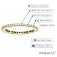 thumbnail image 3 of Vir Jewels 1/2 CTTW Diamond  Wedding Ring for Women 14K Yellow Gold Round Eternity Bridal Band, 3 of 6