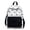 Black, variant on UJNDER Students Versatile Lightweight Casual Backpack with Bow Detail and Patchwork Design for Everyday Carry and School Use,Black,Mid