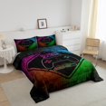 thumbnail image 3 of Erosebridal Video Gamer Comforter Sets Toddler Size,Gradient Checkered Comforters & Duvets,Gamepad Decor,Reversible,Breathable,2pcs, 3 of 7