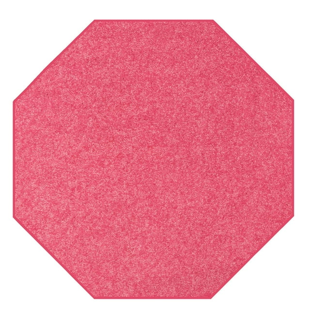Home Queen Color World Collection Way Kids Favourite Area Rugs Pink - 5' Octagon