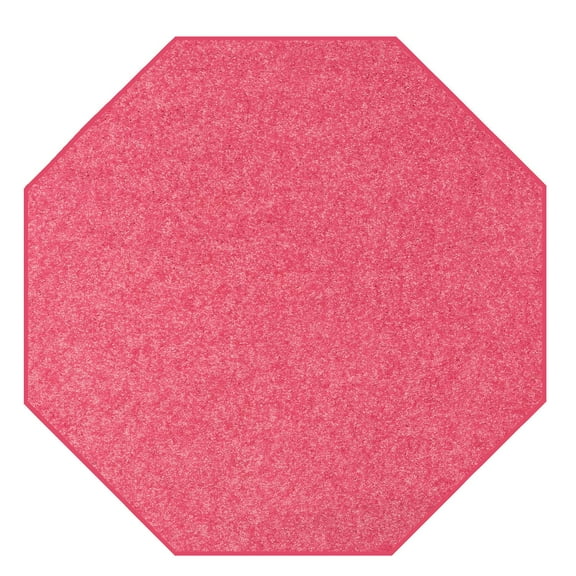 Bright House Solid Color Area Rugs Pink - 7' Octagon