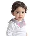 thumbnail image 2 of Hirioo Pink Flamingo for Baby Cotton Petal Bib Drool Bibs for Baby Boy Unisex, 2 of 9