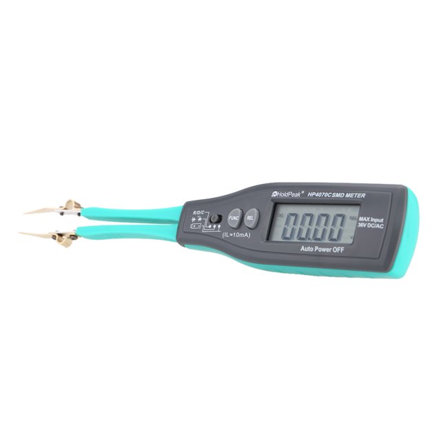 TFixol HoldPeak HP-4070C Handheld Smart SMD Tester Tweezers Resistor Capacitor Diode Continuity Intelligent Testing Clips with Relative Value
