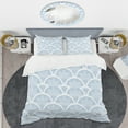 thumbnail image 2 of Designart 'Japanese style Half-circle pattern' Mid-Century Modern Duvet Cover Set, 2 of 4