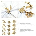 thumbnail image 5 of Homoyoyo 12pcs Elegant Design Napkin Holders Golden Alloy Item for Family Reunions, 5 of 8