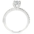 thumbnail image 3 of Pompeii 1 1/2Ct Oval Diamond Engagement Ring 14k White Gold Lab Grown (FG,VS), 3 of 3