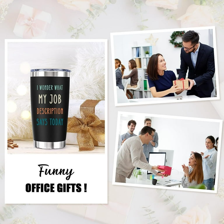 Funny Office Gifts for Coworkers Gag Gift for Co worker Boss Colleague Christmas Birthday Hilarious Presents for Supervisor Boss Lady 20 Oz Vacuum