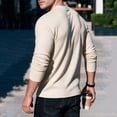 thumbnail image 5 of Jovrlynd Mens Sweater Crewneck Ribbed Knit Long Sleeve Shirts with Pockets Casual Soft Plus Size Pullover Sweaters for Big & Tall, S-3XL, 5 of 9