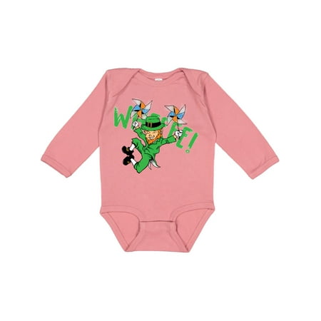 

Inktastic St. Patrick s Day Whee Leprechaun Gift Baby Boy or Baby Girl Long Sleeve Bodysuit