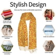 thumbnail image 6 of Shawl Wraps for Women - Gold Glitter lightning C Oversized Fall Winter Fashion Blanket Scarf for Women, 6 of 6
