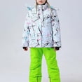thumbnail image 2 of Afuyipoi Kids Ski Suit Set Waterproof Fleece-Lined Jackets and Warm Snow Pants Green 13, 2 of 3