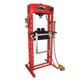 thumbnail image 2 of AFF- Shop Press - 30 Ton Capacity - Foot Operated Air Motor/Manual Pump W/ Hydraulic Ram - Built In Polycarbonate Press Guard - 10 pc  Pin & Bearing Press Adapter Set Included - SUPER DUTY, 2 of 3