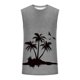thumbnail image 3 of Hombres Casual Moda Impresión Suéter Cuello Redondo Deportes Tanque sin Mangas para Al Aire Libre Casual Diario, 3 of 5