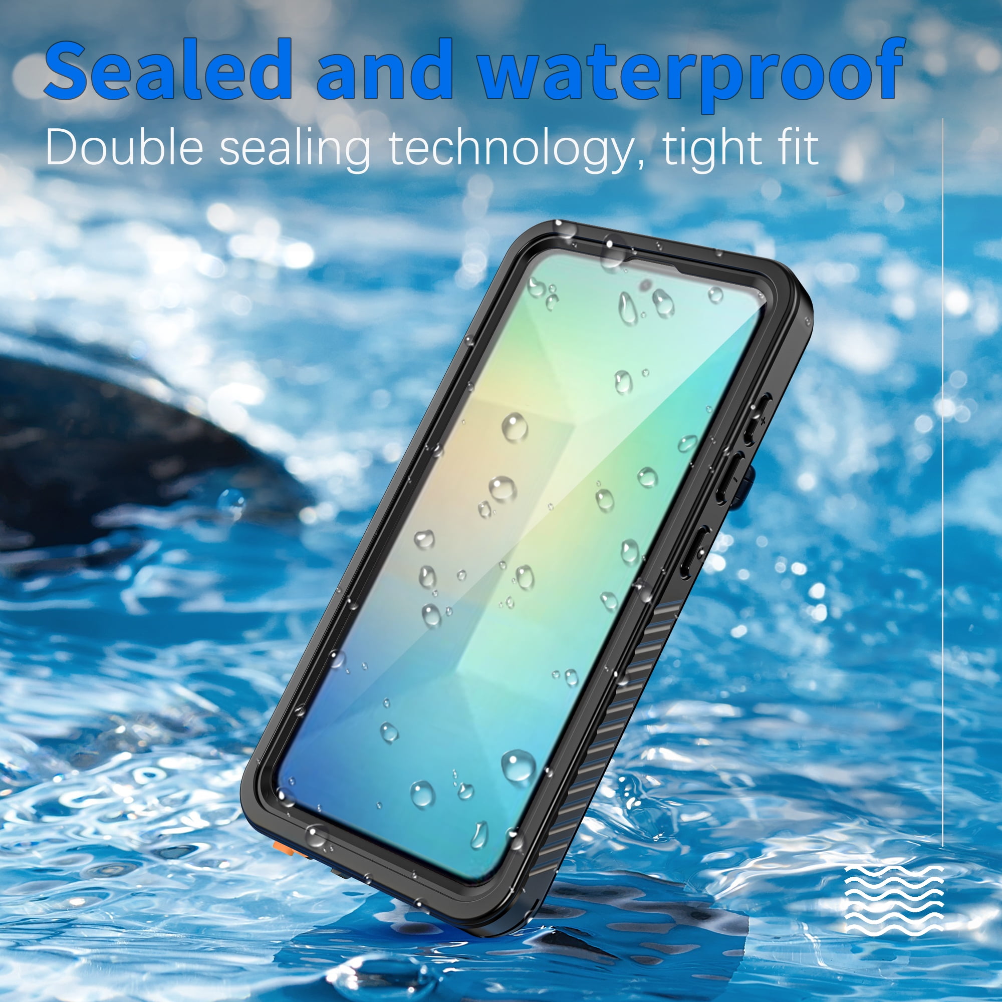Casetego Magnetic Case for Samsung Galaxy S25,IP68 Waterproof Case,Built-in 9H Screen Protector & Camera Protector [Compatible with MagSafe] [Military Dustproof] Full Body Shockproof Phone Cover