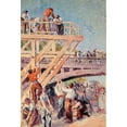 thumbnail image 2 of Maximilien Luce 17x24 Black Ornate Framed Double Matted Museum Art Print Titled: The Workers, 2 of 5