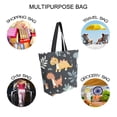 thumbnail image 7 of FORMRS Womens Canvas Tote Bag with Zipper Inner Pocket Shoulder Handbag, Orange Dinosaur, 7 of 7