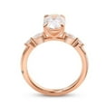 thumbnail image 4 of solitaire jewels 2.5CT Oval Moissanite Solitaire Engagement Ring For Women, 18K Rose Gold, 4 of 5