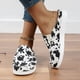 thumbnail image 5 of Zapatos de lona Minnieouse de punta redonda para mujer 2 piezas con zuecos y pantuflas antideslizantes, 5 of 6