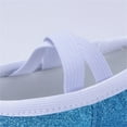 thumbnail image 5 of Blue Girls No Tie Dance Practice Shoes With Soft Soles And Elastic Straps For Young Dancers, 5 of 9